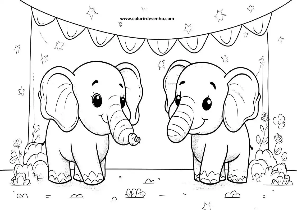 Free Printable Circus Coloring Pages in PDF 2