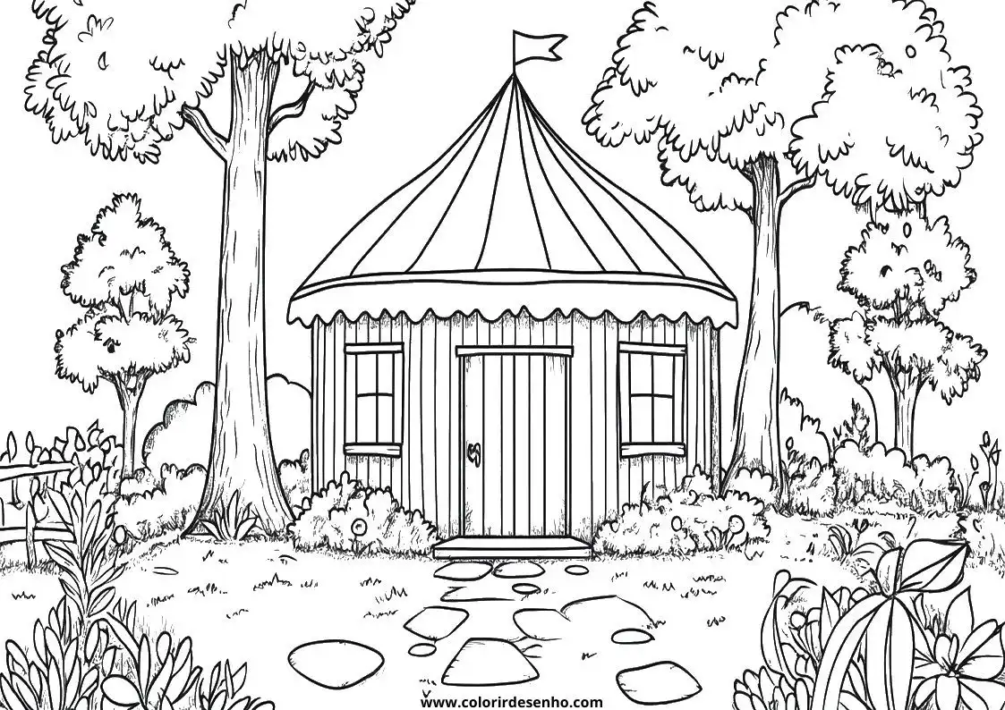 Free Printable Circus Coloring Pages in PDF 7