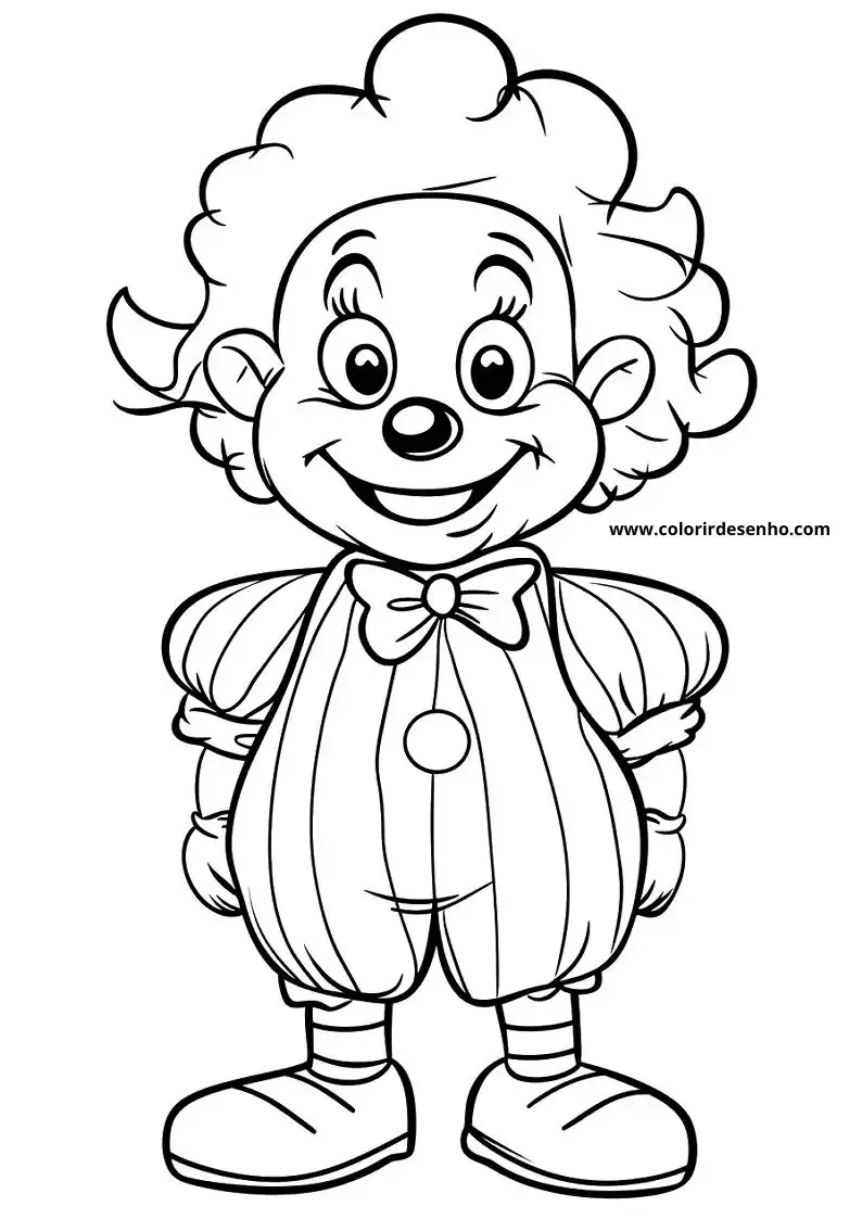 Free Printable Clown Coloring Pages in PDF 198