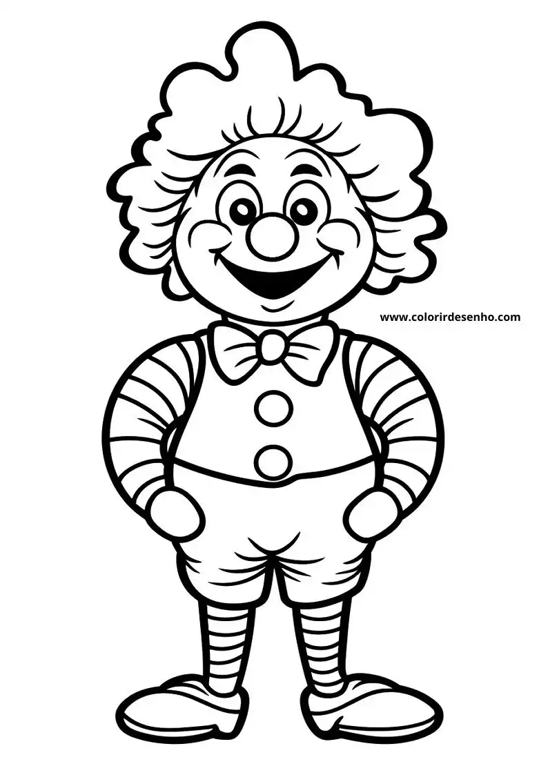 Free Printable Clown Coloring Pages in PDF 201