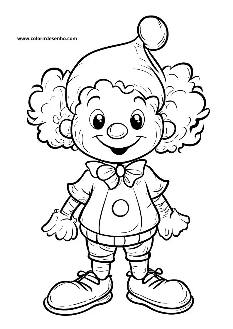Free Printable Clown Coloring Pages in PDF 205