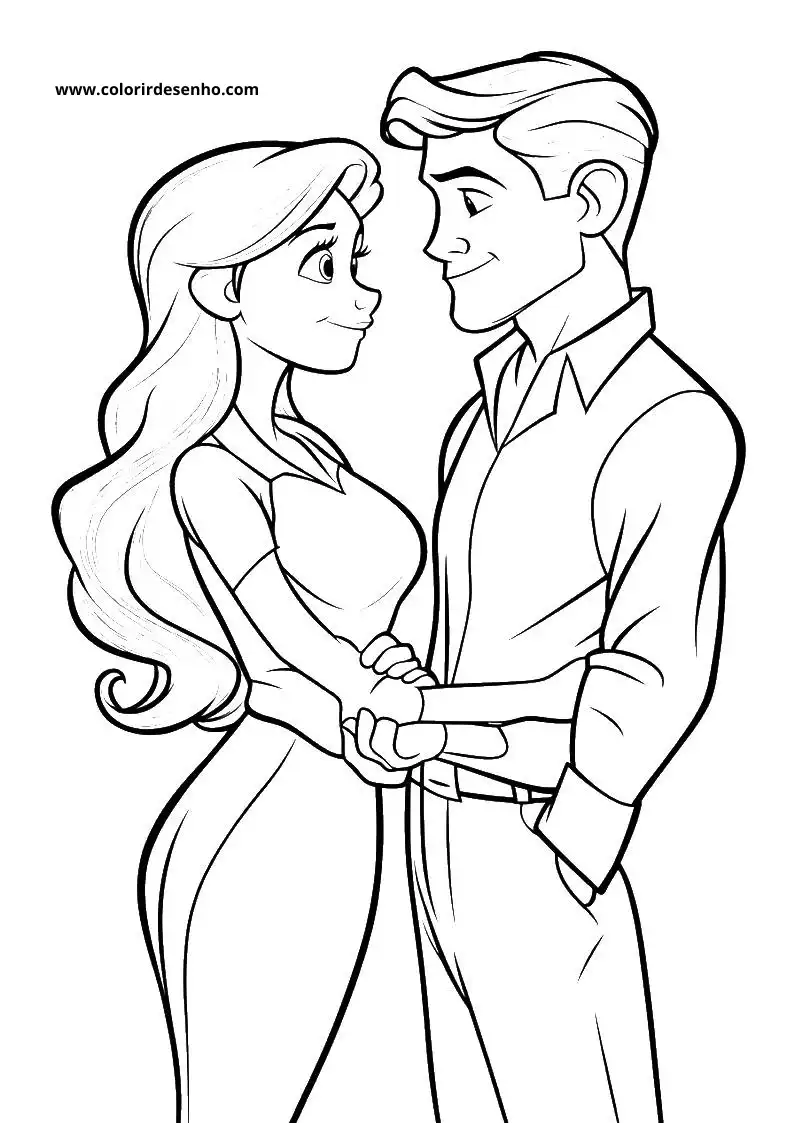 Free Printable Couples Coloring Pages in PDF 3