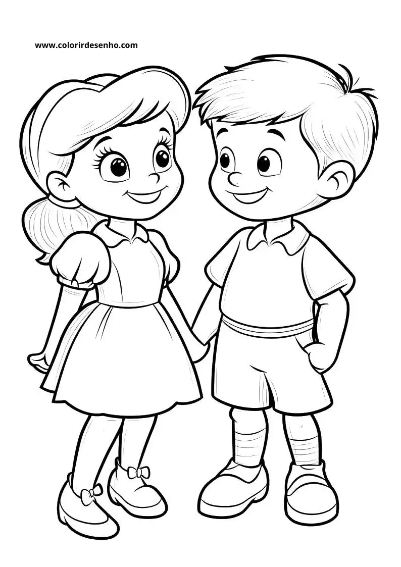 Free Printable Couples Coloring Pages in PDF 4