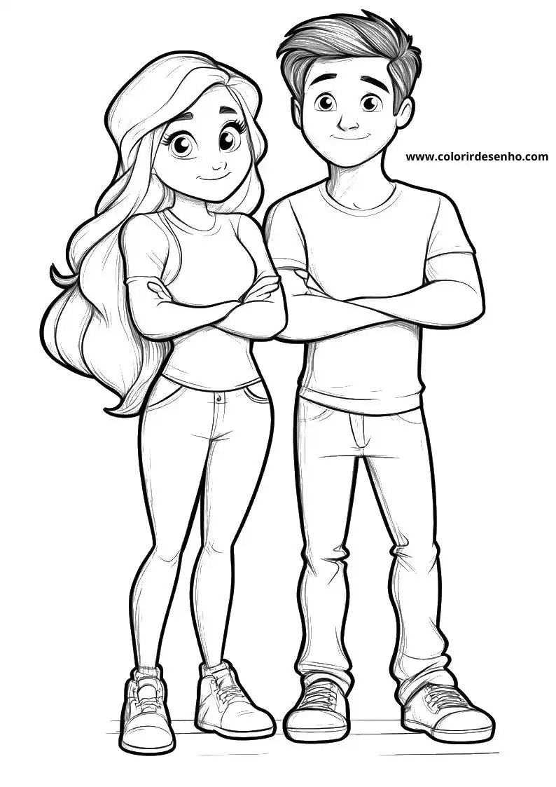 Free Printable Couples Coloring Pages in PDF 5