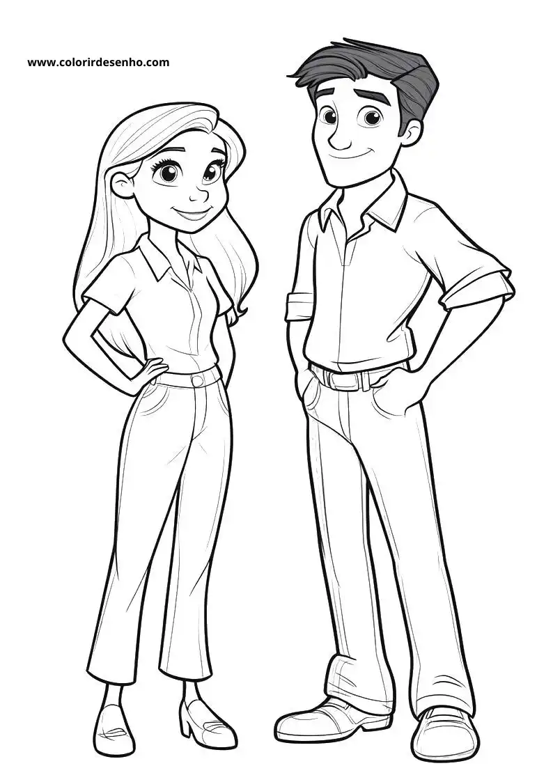 Free Printable Couples Coloring Pages in PDF 6