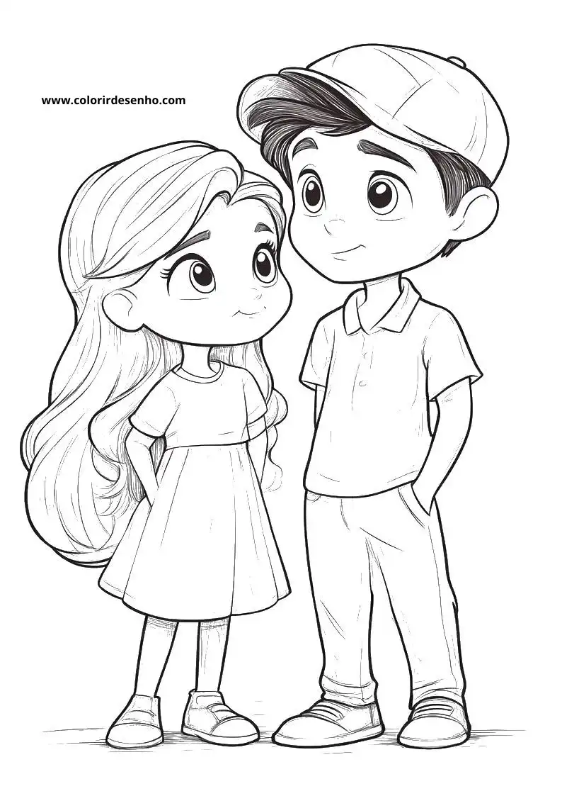 Free Printable Couples Coloring Pages in PDF 9
