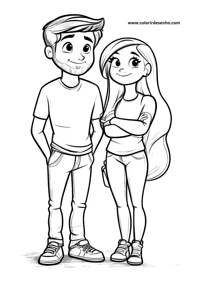 Free Printable Couples Coloring Sheets 1