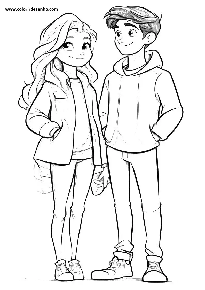 Free Printable Couples Coloring Sheets 2