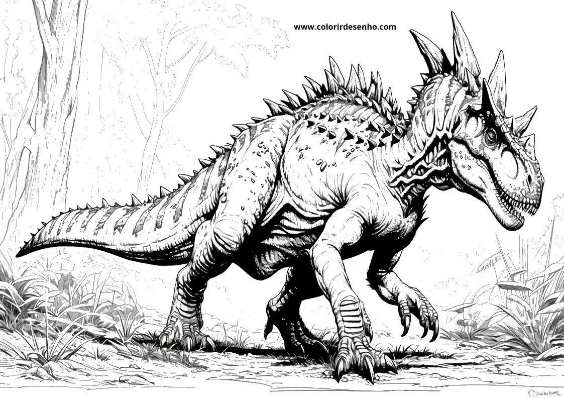 Free Printable Dinosaur Coloring Sheets 1