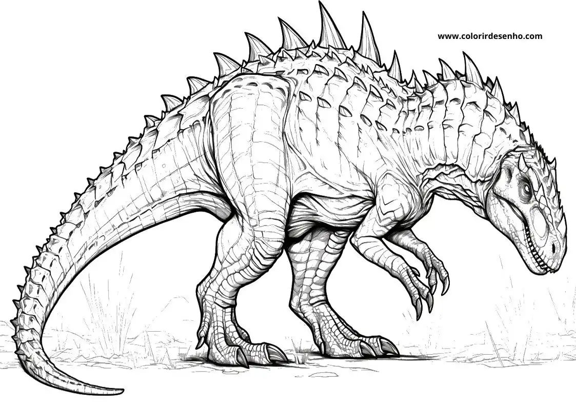 Free Printable Dinosaur Coloring Sheets 4