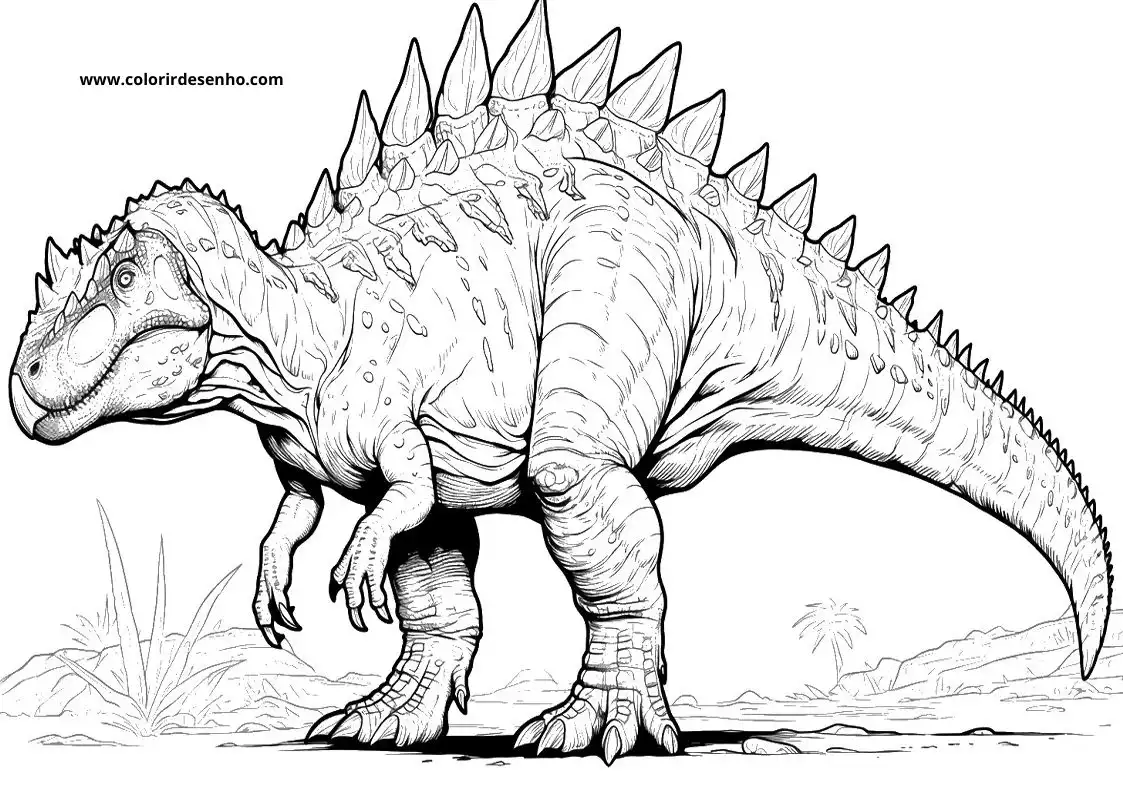 Free Printable Dinosaur Coloring Sheets 6