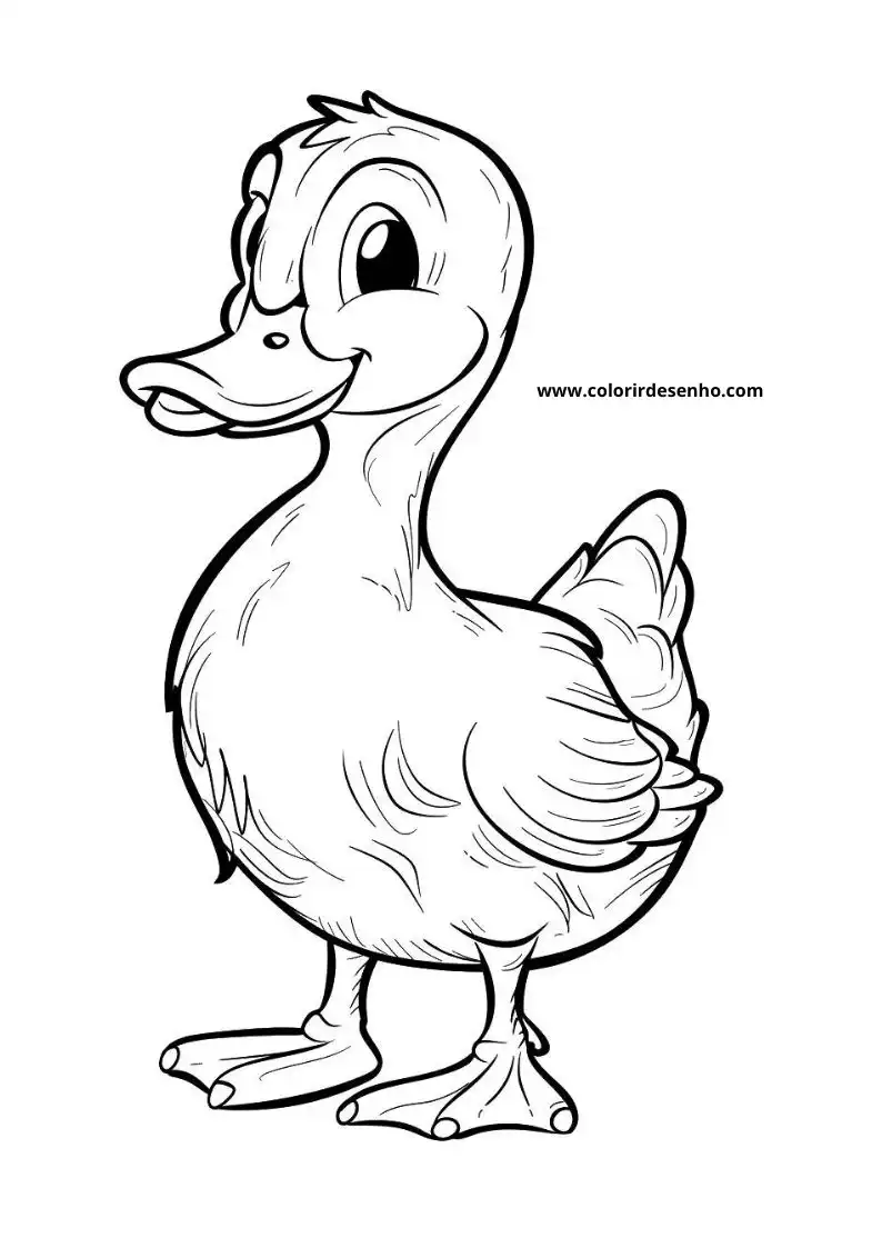 Free Printable Duck Coloring Pages in PDF 18