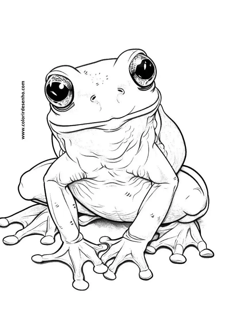 Free Printable Frog Coloring Pages in PDF 10