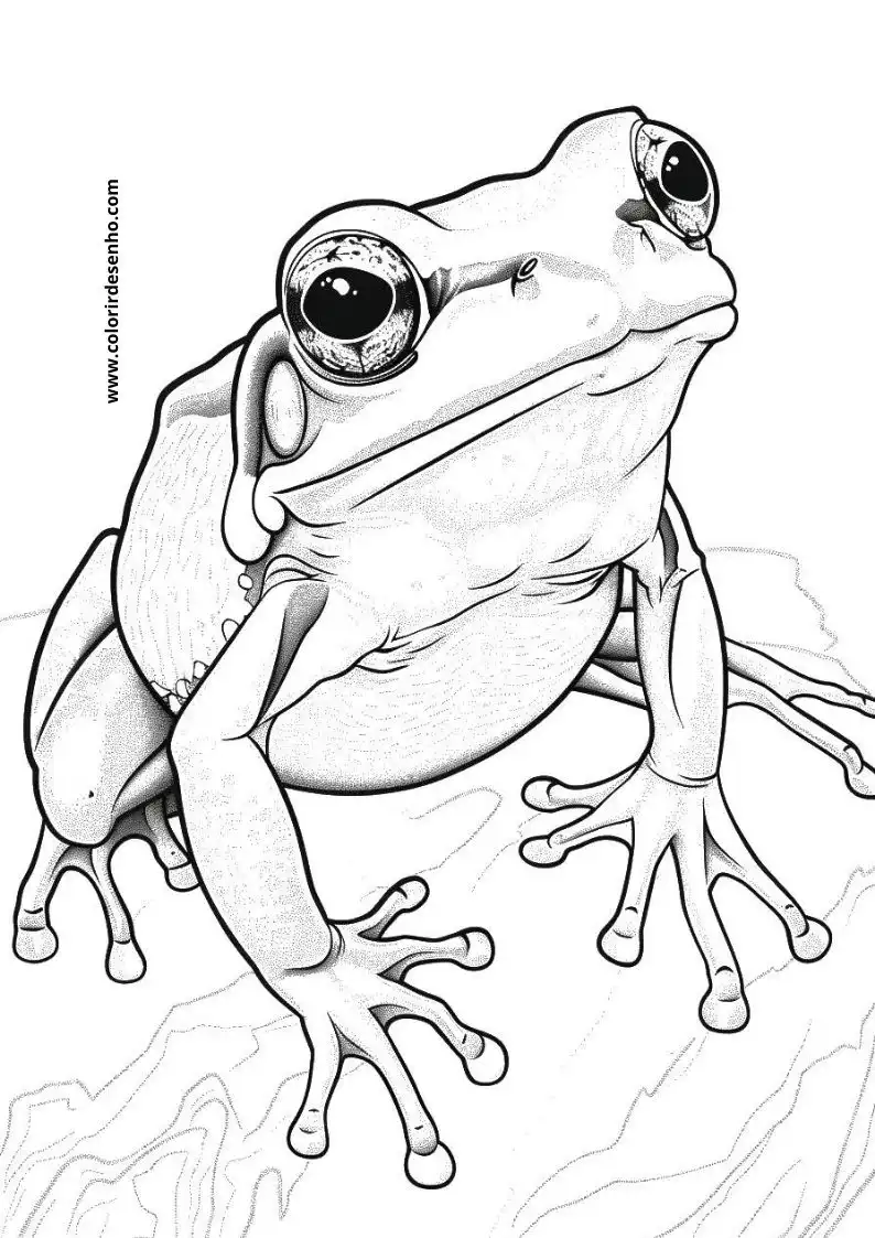 Free Printable Frog Coloring Pages in PDF 11