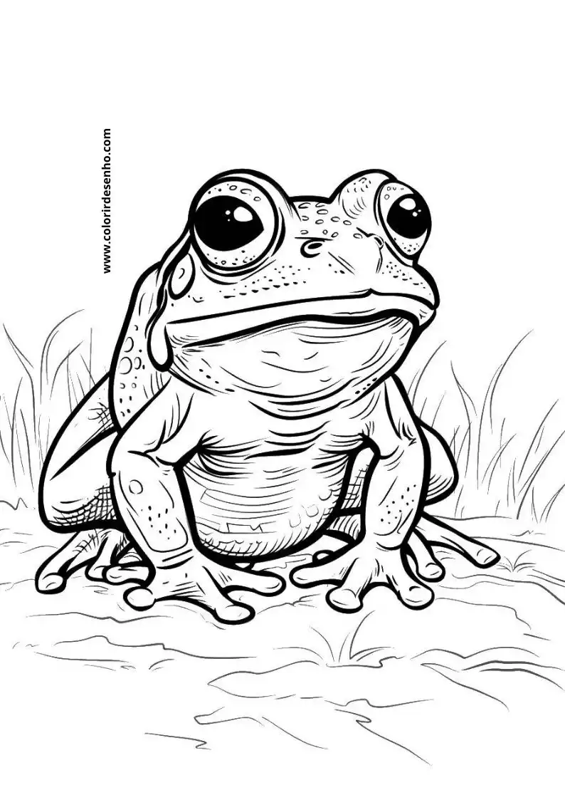 Free Printable Frog Coloring Pages in PDF 14
