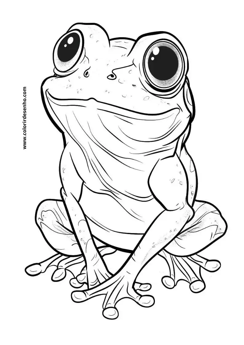 Free Printable Frog Coloring Pages in PDF 16