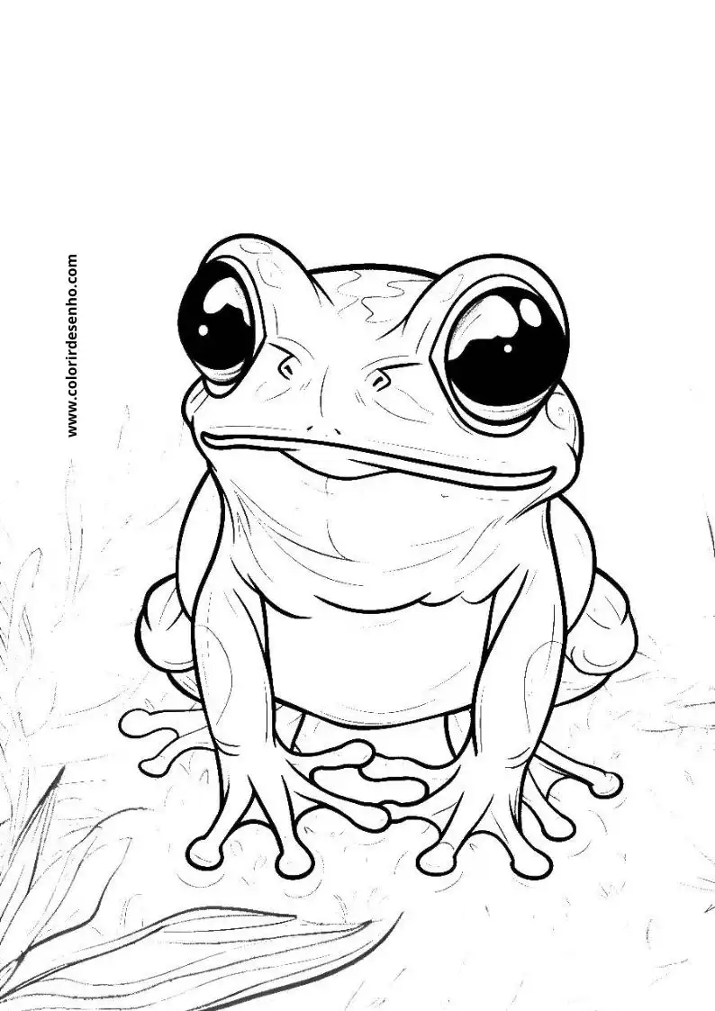 Free Printable Frog Coloring Pages in PDF 18