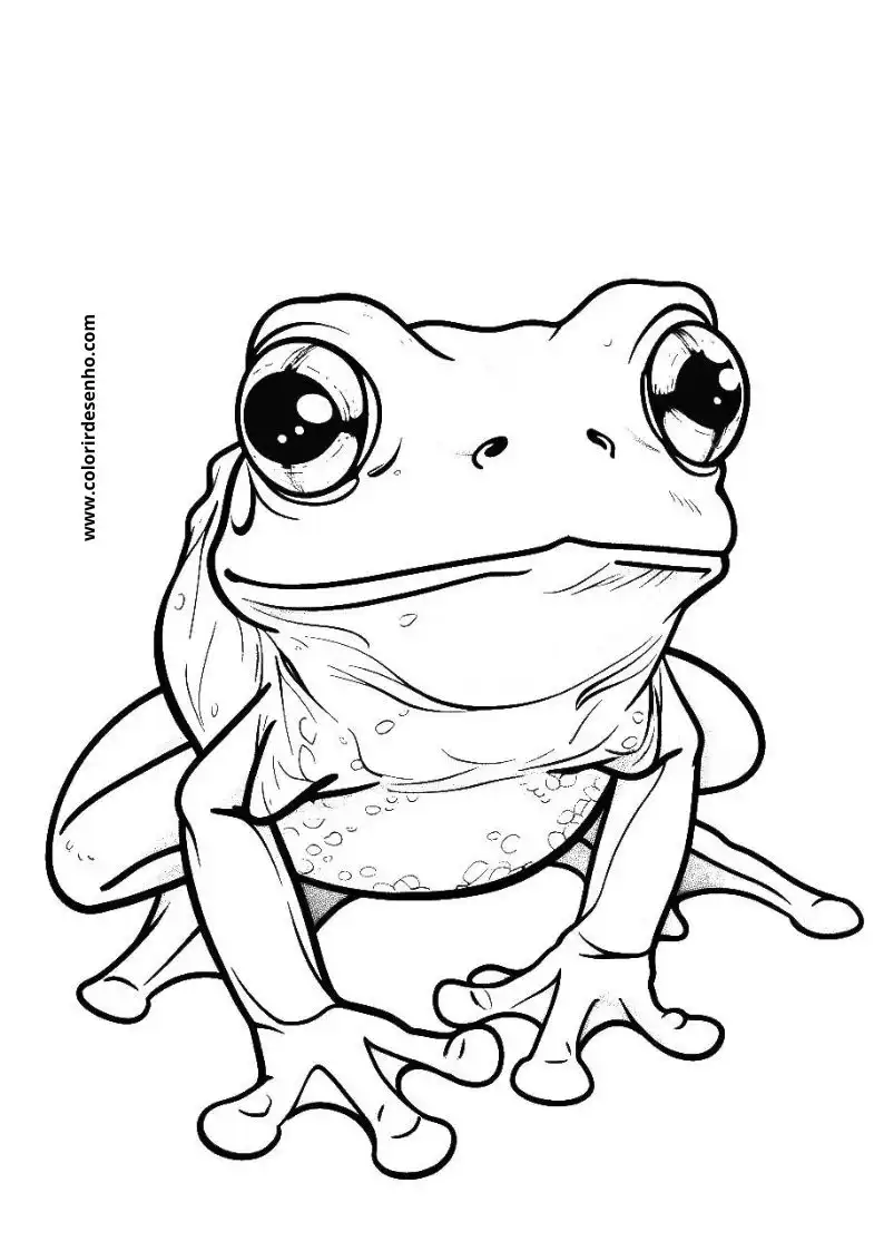 Free Printable Frog Coloring Pages in PDF 20