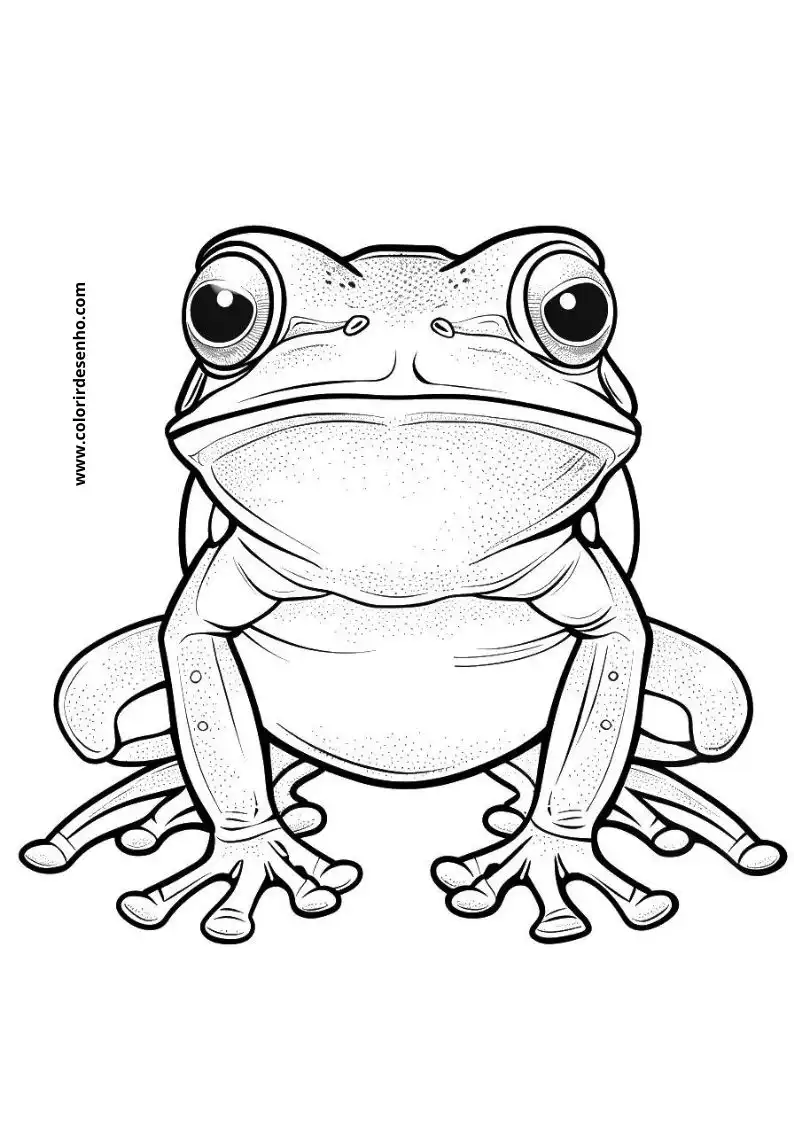 Free Printable Frog Coloring Pages in PDF 22