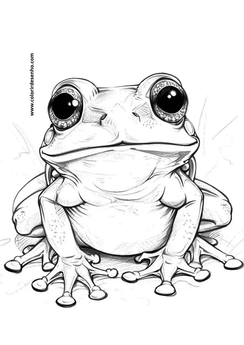 Free Printable Frog Coloring Sheets 1