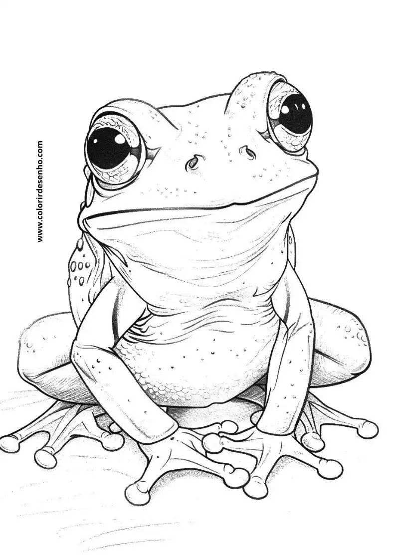 Free Printable Frog Coloring Sheets 11