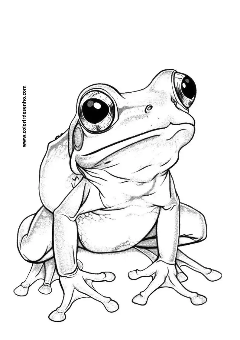 Free Printable Frog Coloring Sheets 3
