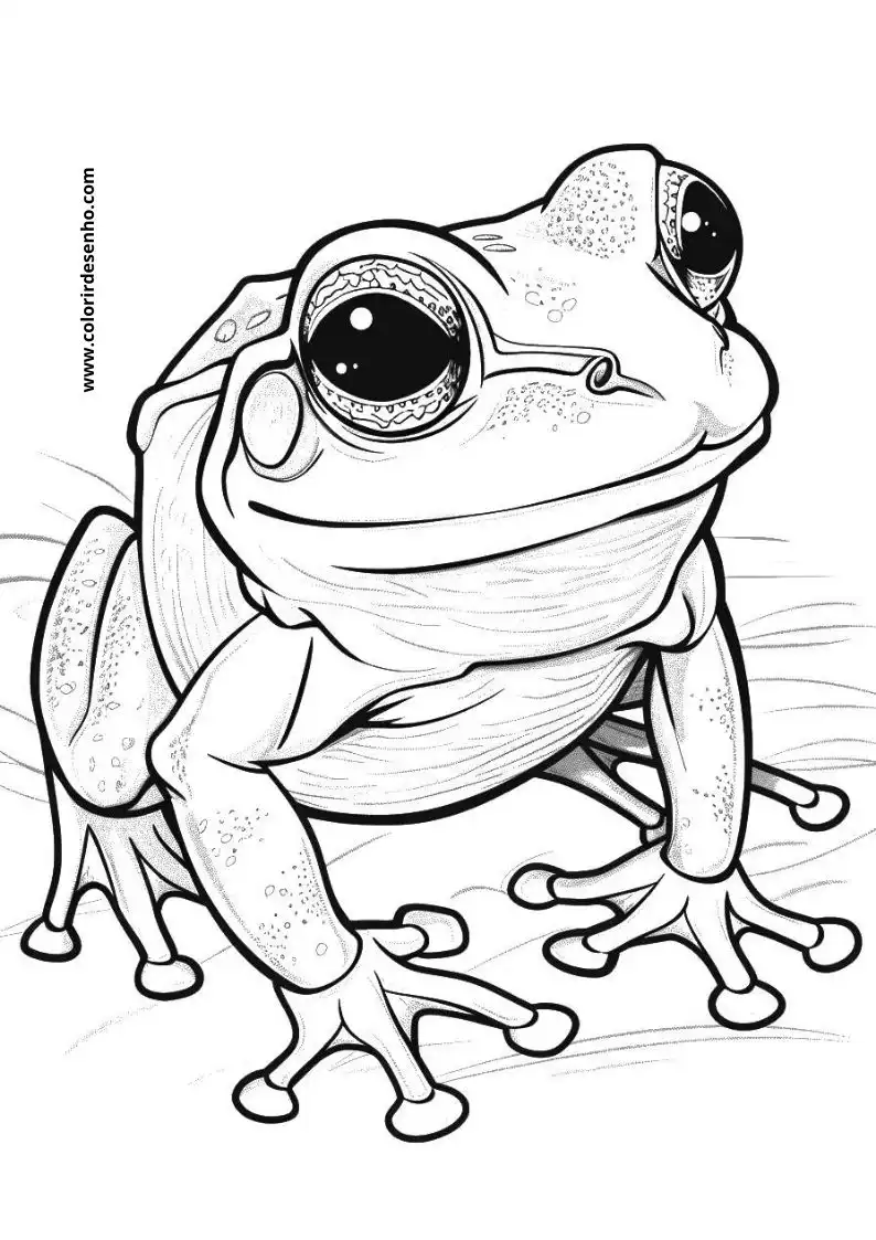 Free Printable Frog Coloring Sheets 4