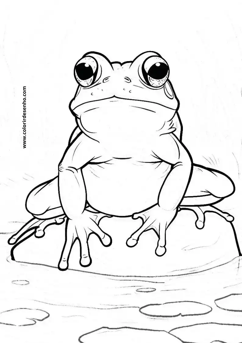Free Printable Frog Coloring Sheets 5