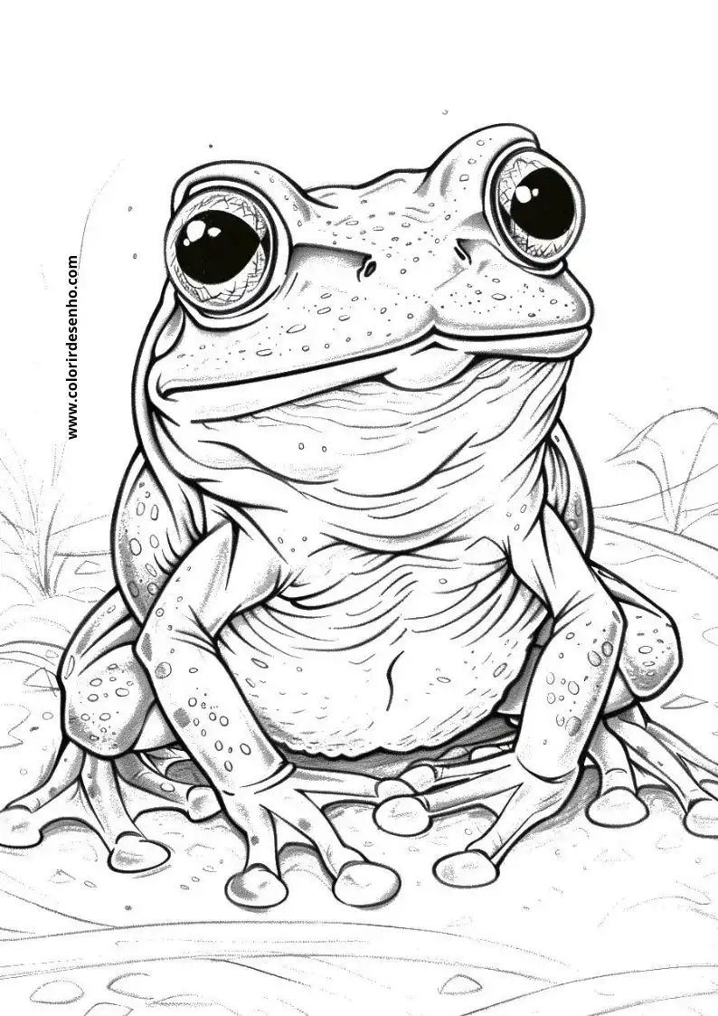 Free Printable Frog Coloring Sheets 6