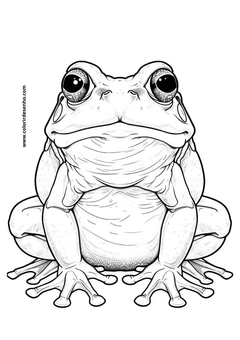 Free Printable Frog Coloring Sheets 7