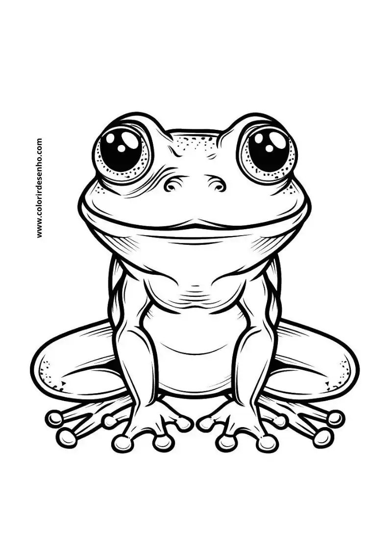 Free Printable Frog Coloring Sheets 8