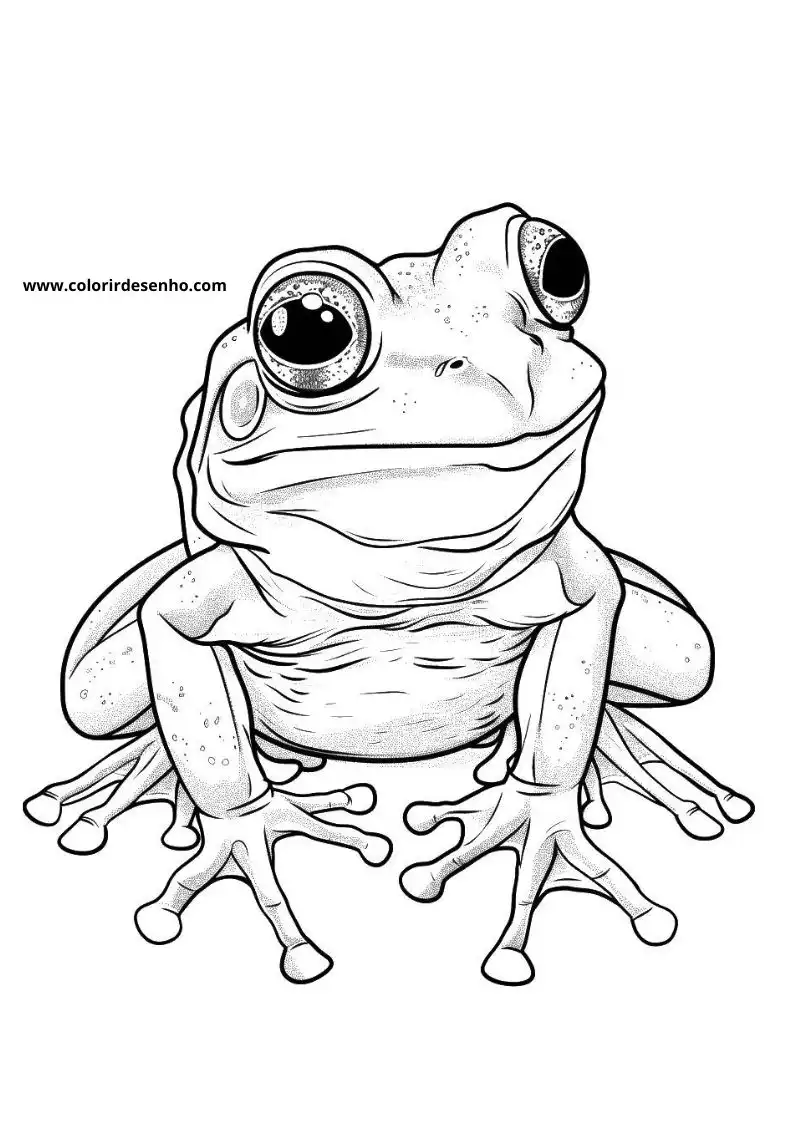 Free Printable Frog Coloring Sheets 9