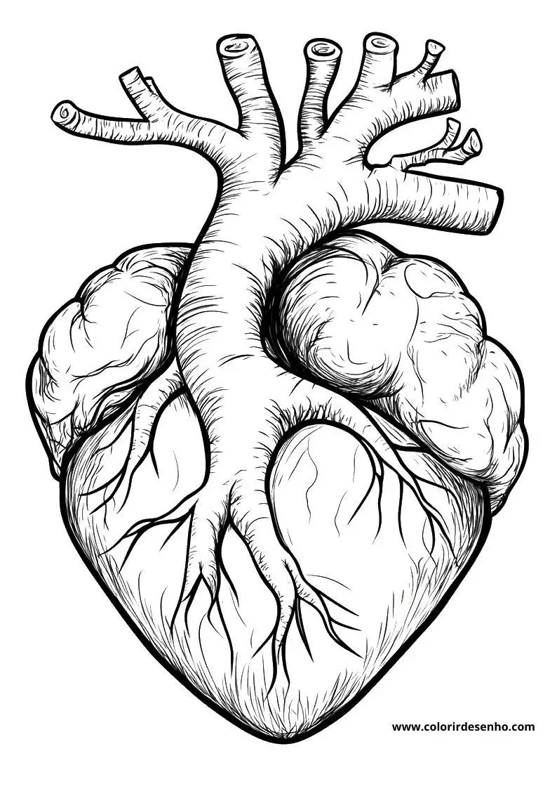 Free Printable Heart Coloring Sheets 1