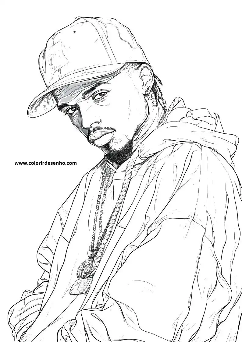 Free Printable Hip Hop Coloring Pages in PDF 1