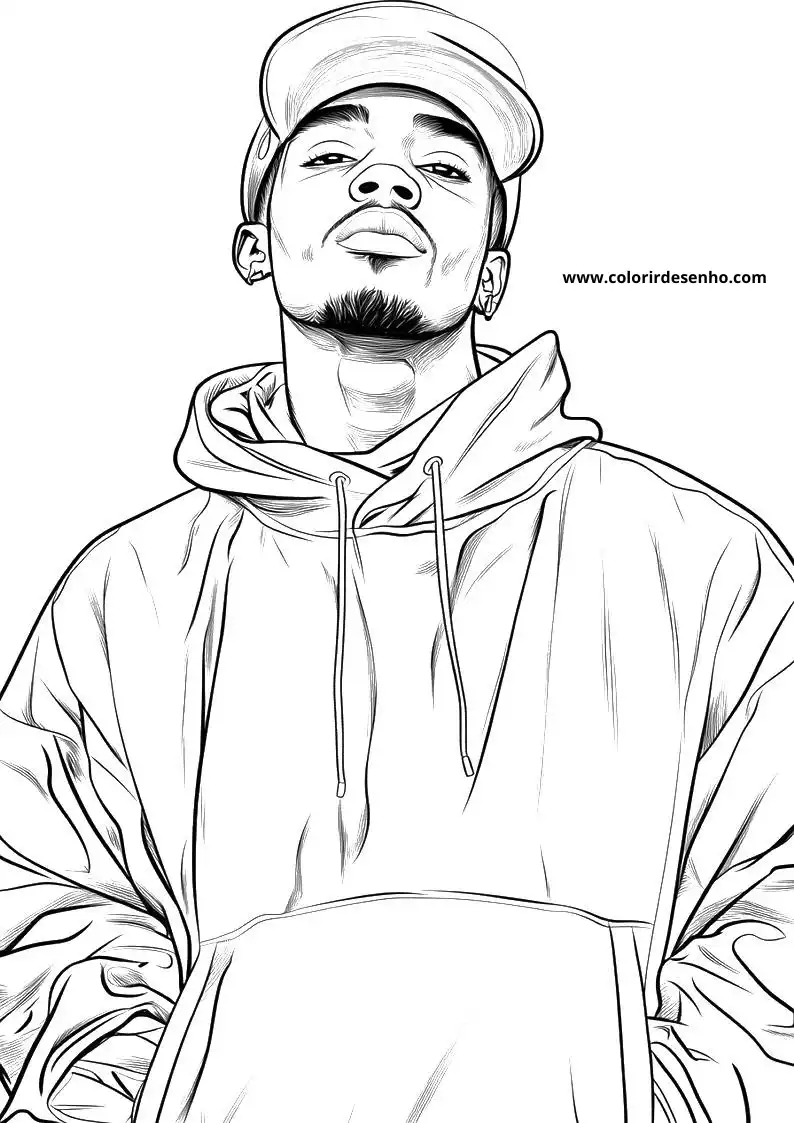 Free Printable Hip Hop Coloring Pages in PDF 13