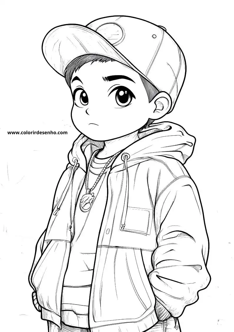 Free Printable Hip Hop Coloring Pages in PDF 2