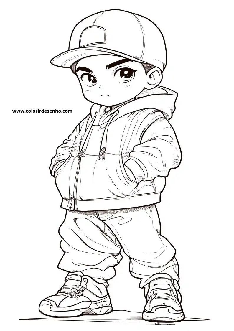 Free Printable Hip Hop Coloring Pages in PDF 3