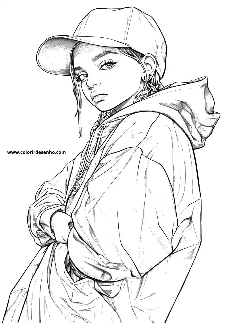 Free Printable Hip Hop Coloring Pages in PDF 4