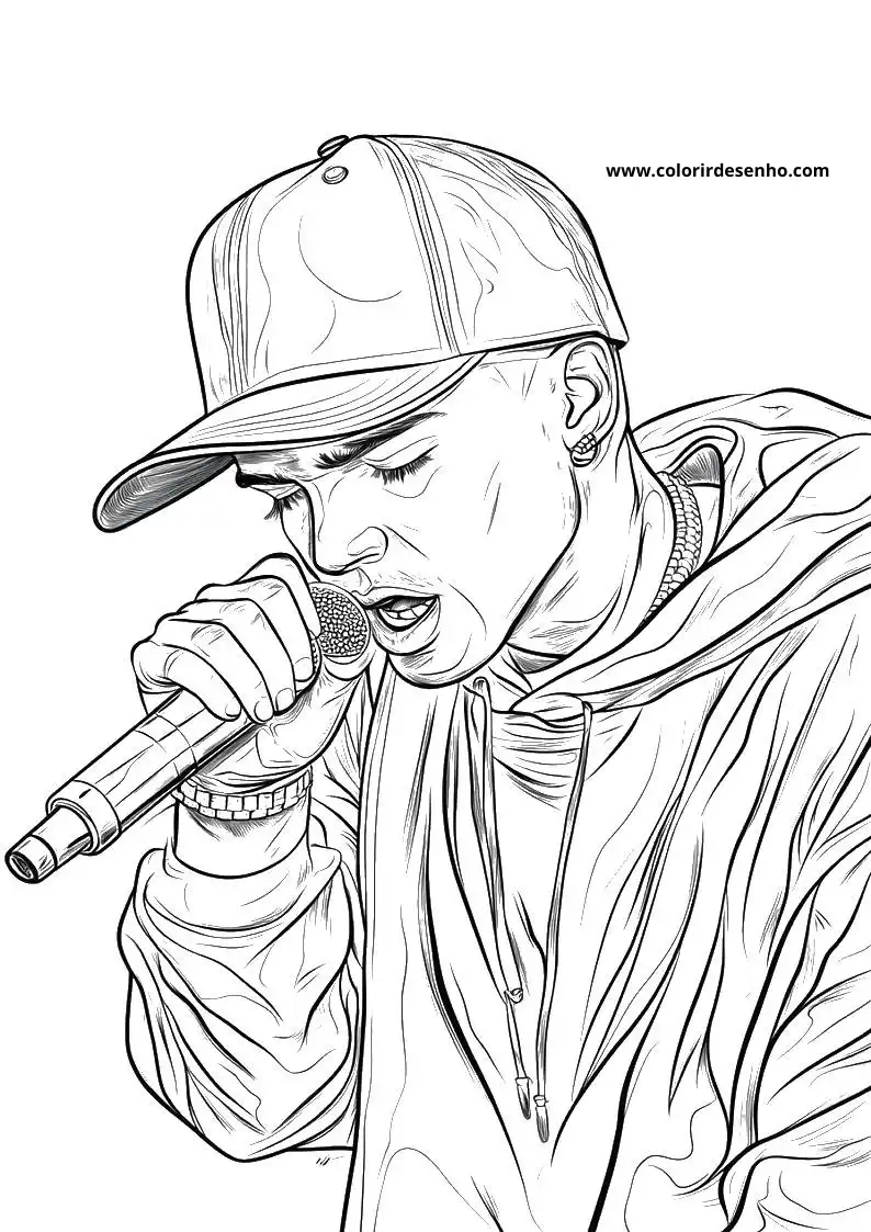 Free Printable Hip Hop Coloring Pages in PDF 6