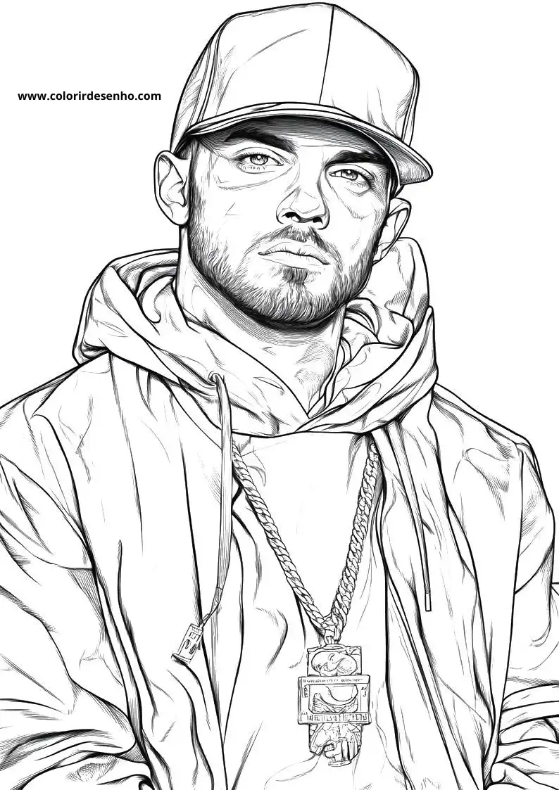Free Printable Hip Hop Coloring Sheets 1