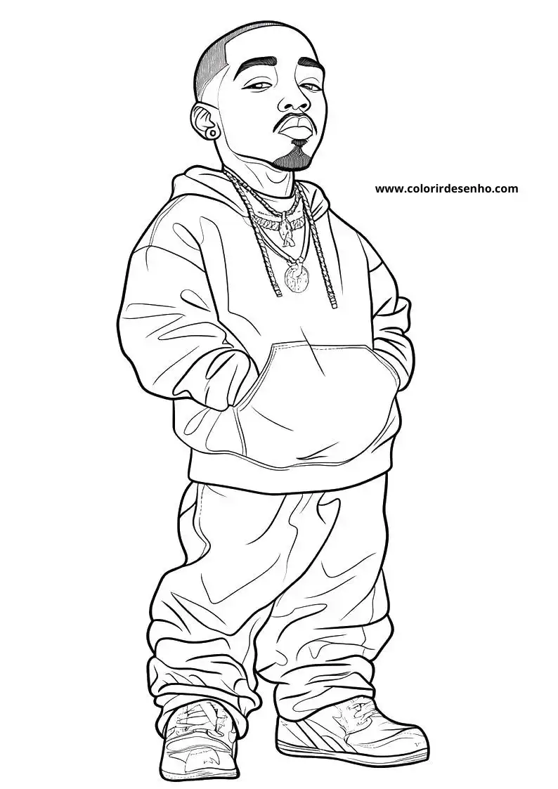 Free Printable Hip Hop Coloring Sheets 4