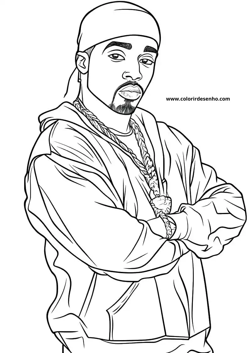 Free Printable Hip Hop Coloring Sheets 7
