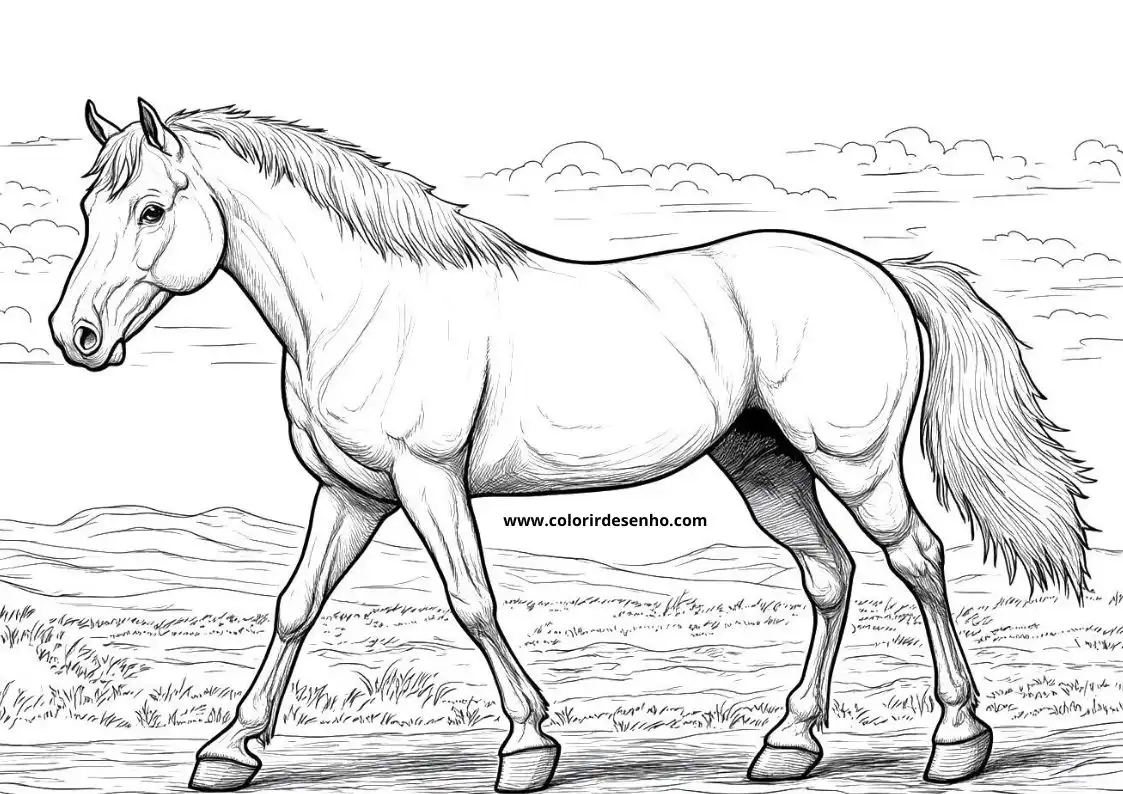 Free Printable Horse Coloring Sheets 1