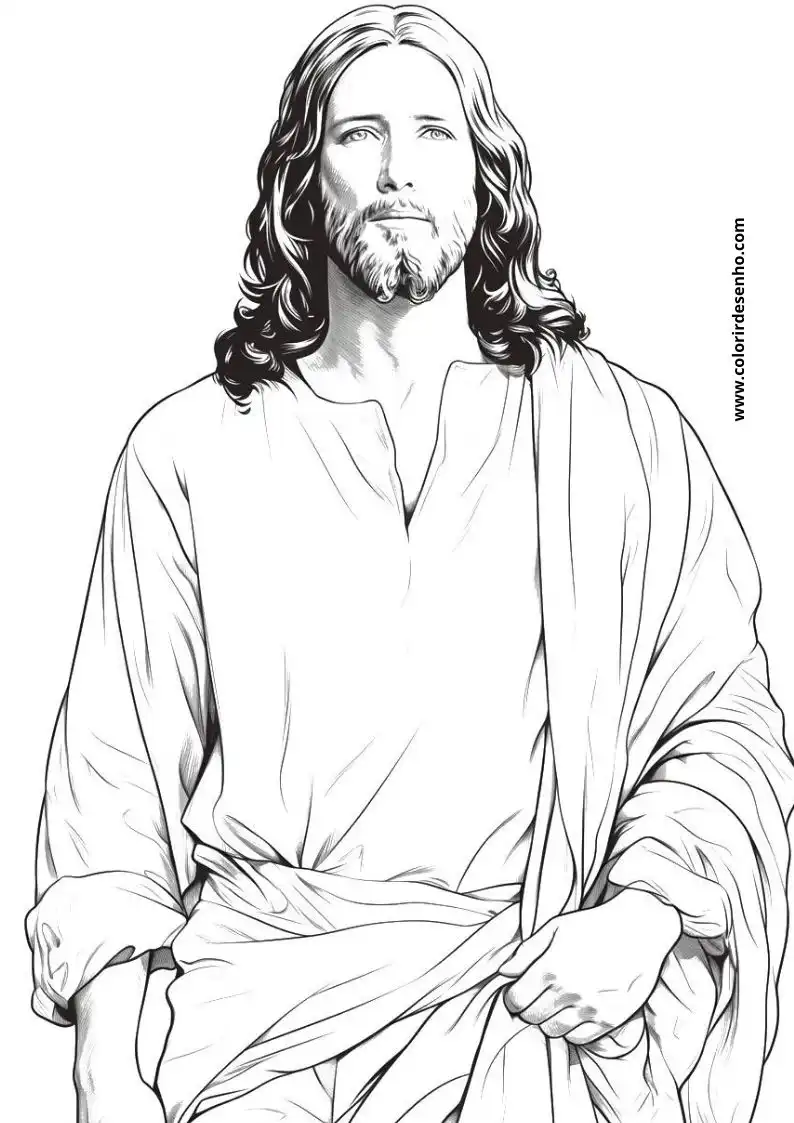 Free Printable Jesus Christ Coloring Pages in PDF 2