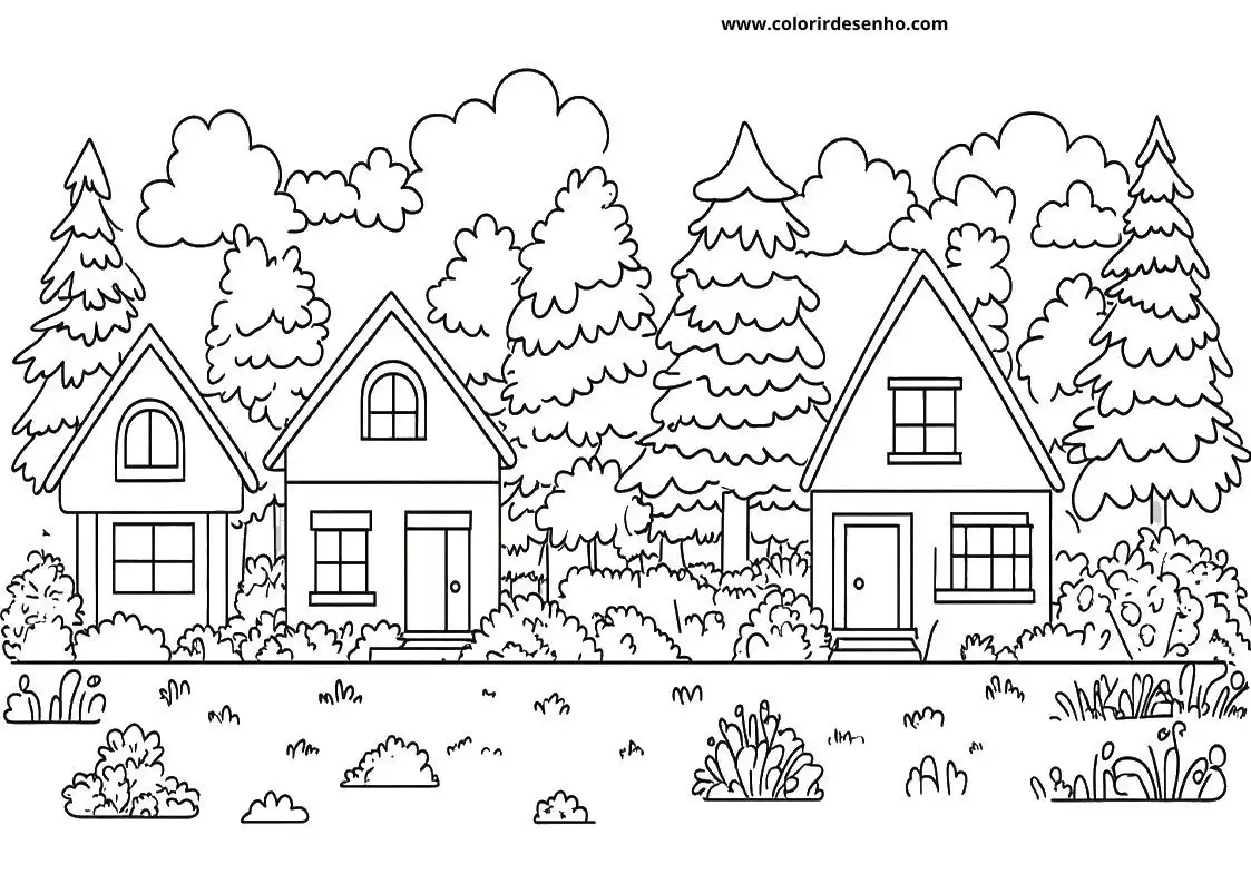 Free Printable Landscape Coloring Pages in PDF 5