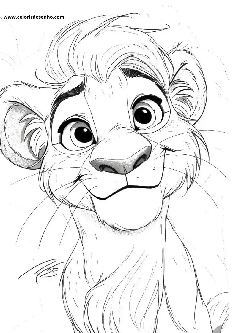 Free Printable Lion Coloring Sheets 6