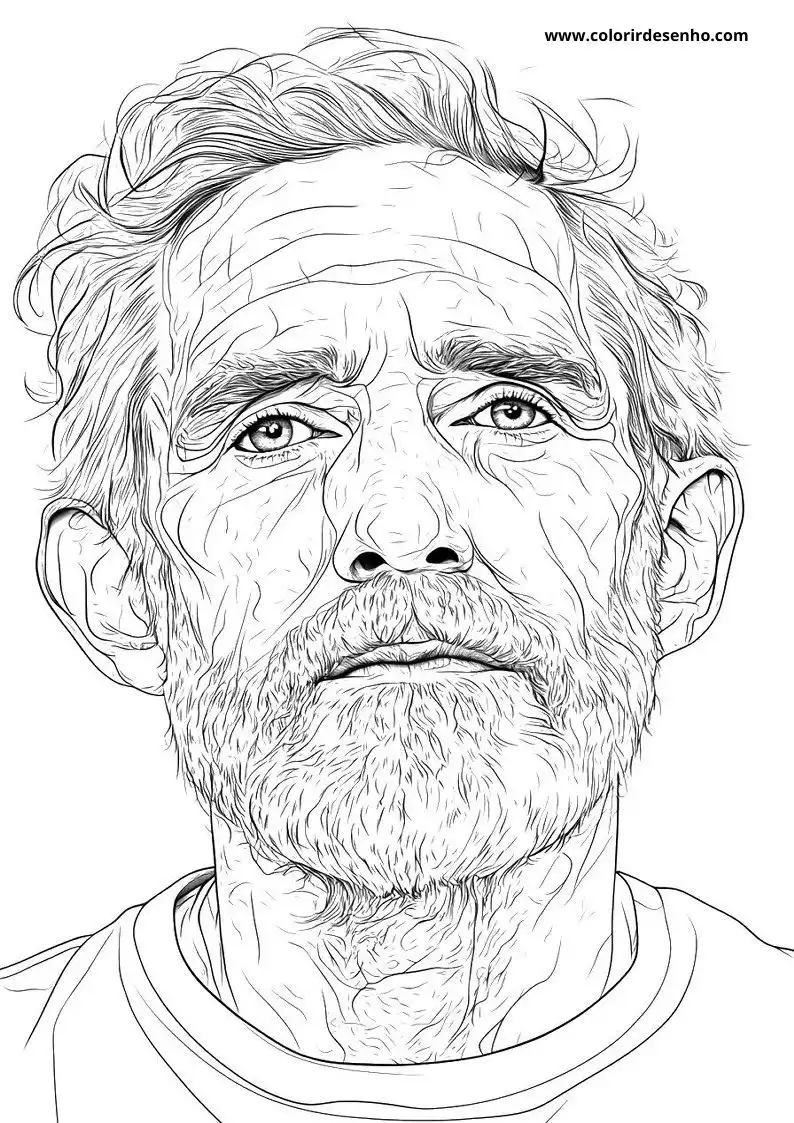 Free Printable Man Coloring Pages in PDF 4