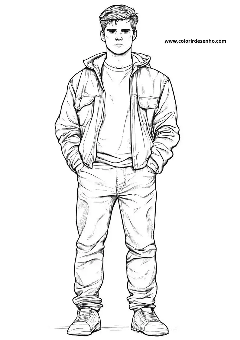 Free Printable Man Coloring Sheets 13
