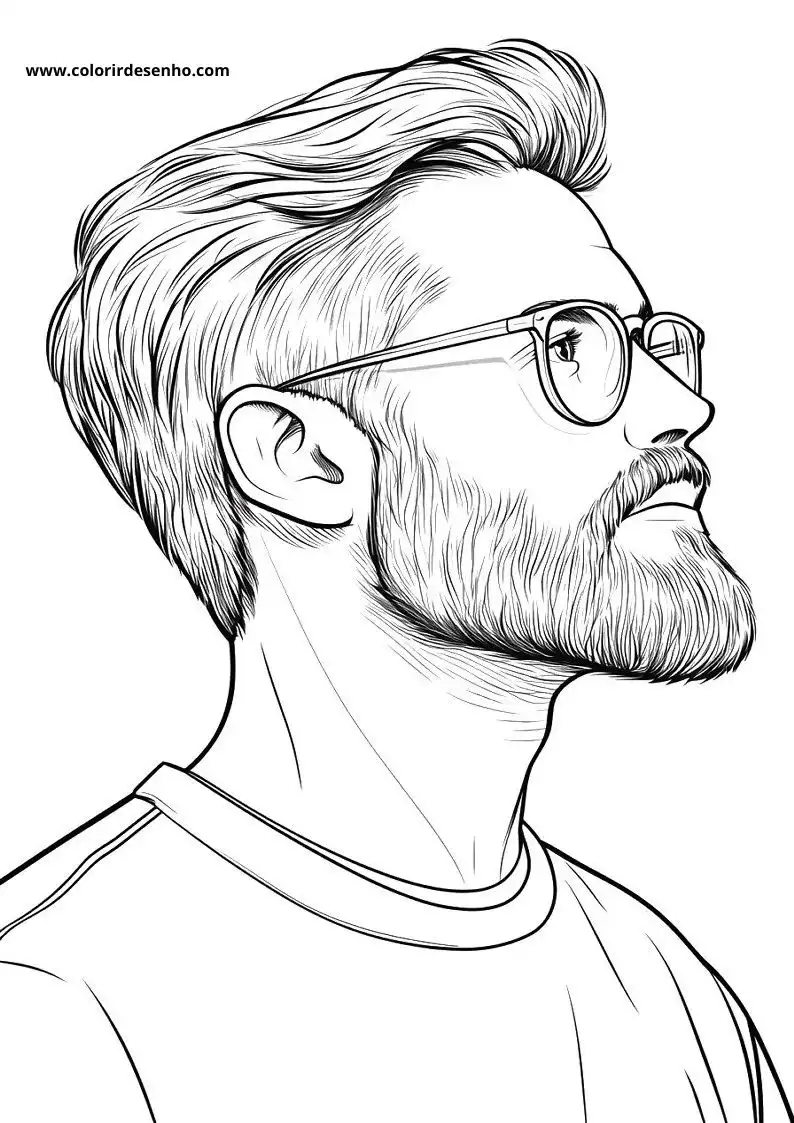 Free Printable Man Coloring Sheets 14