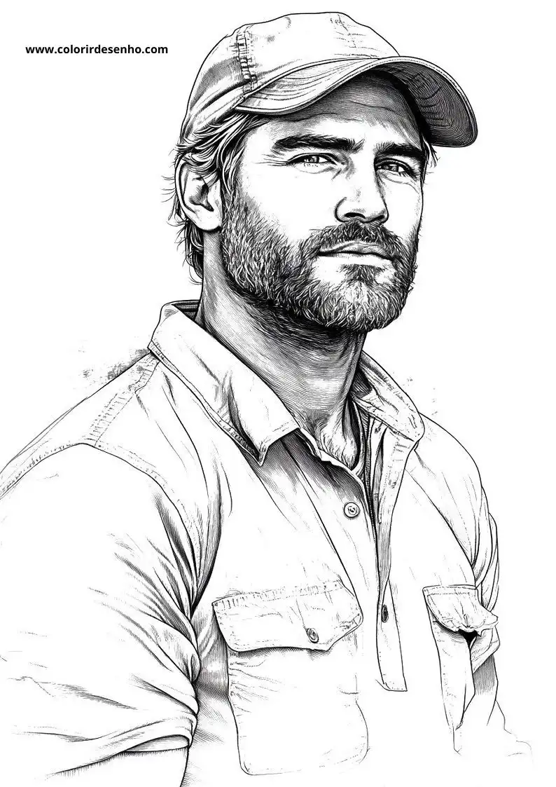 Free Printable Man Coloring Sheets 17